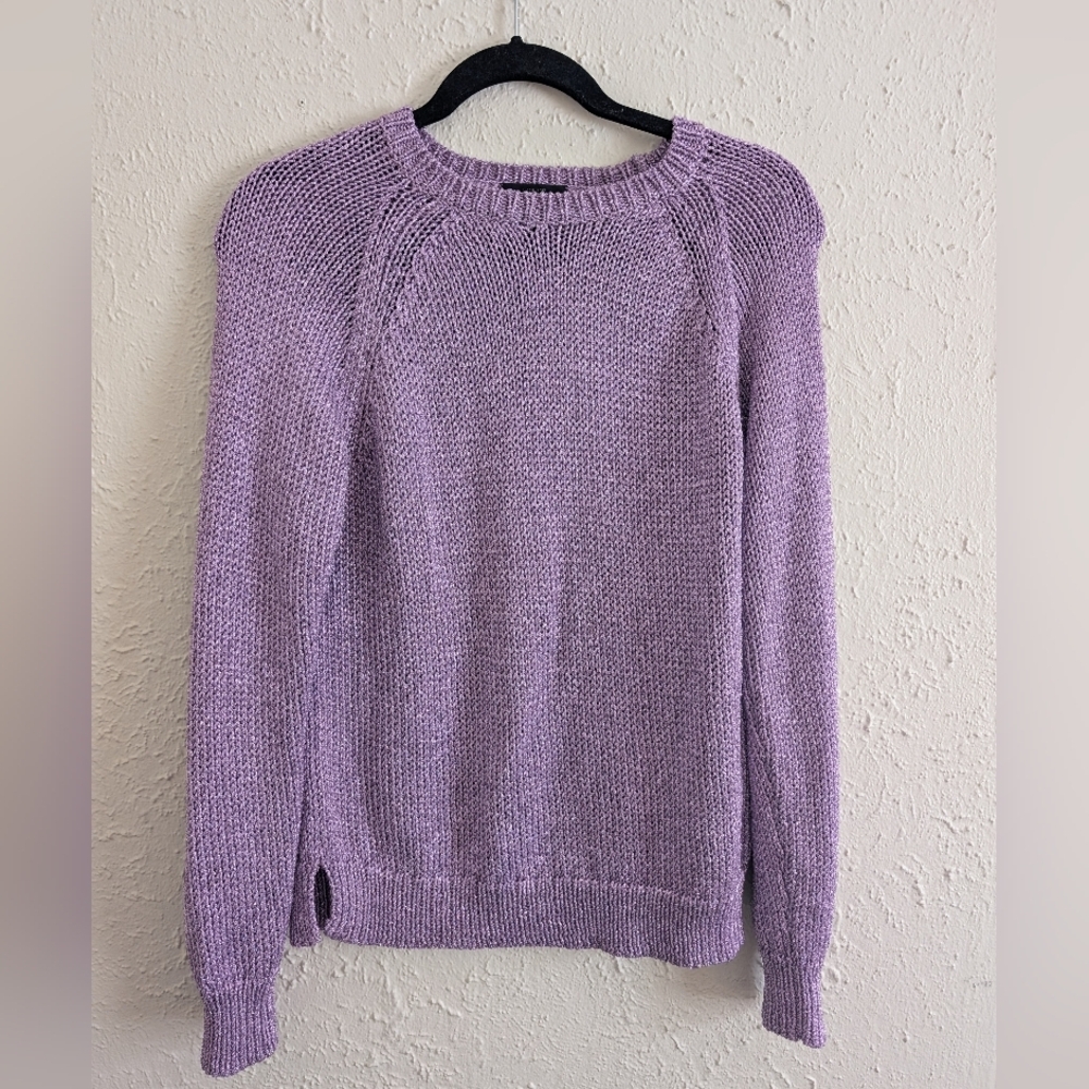 J.Crew Metallic Lavender Sweater